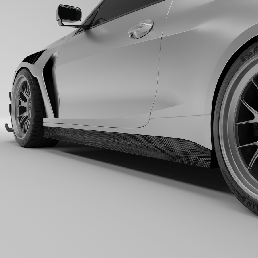 RevoZport Carbon Side Skirts Race voor BMW M4 G82