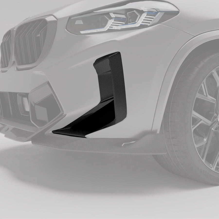 RevoZport Carbon Vents voorbumper luchtinlaat voor BMW X3M / X4M F97, F98