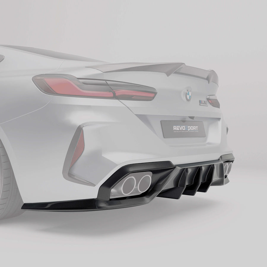 RevoZport Carbon Diffuser achterbumper F91 voor BMW M8 F91-F92-F93