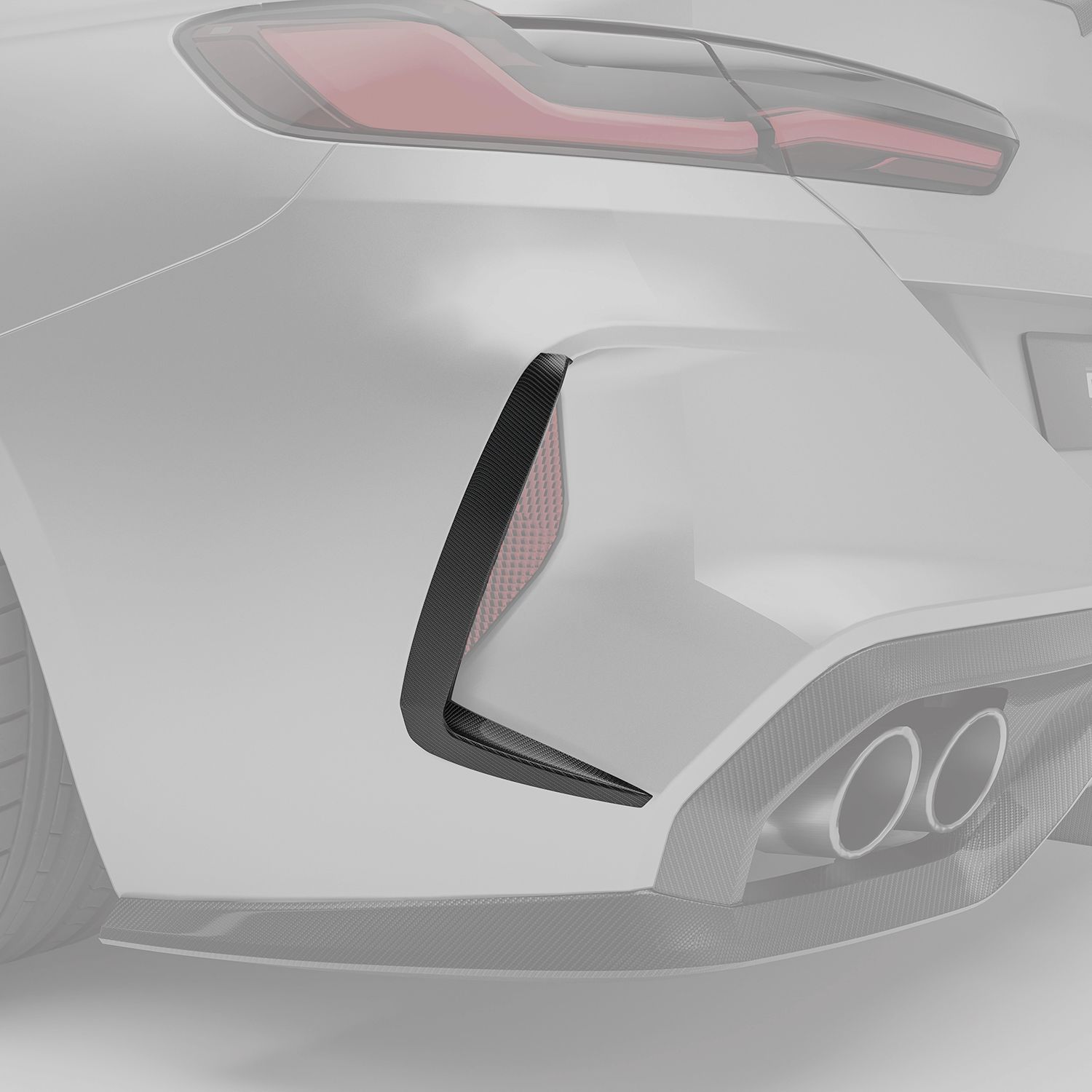 RevoZport Carbon Canards achterbumper F93 voor BMW M8 F91-F92-F93
