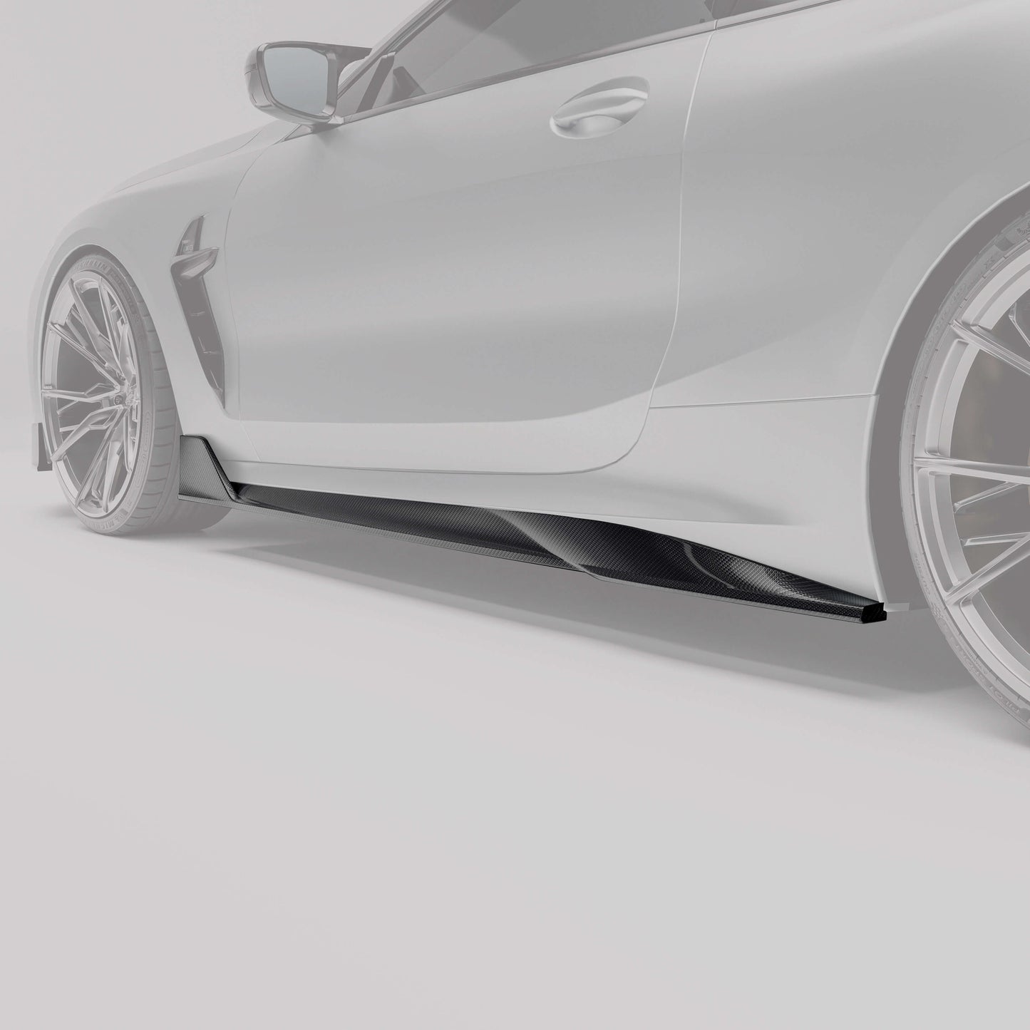 RevoZport Carbon Side Skirts voor BMW M8 F91-F92-F93, G14, G15