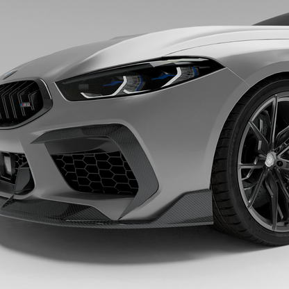 RevoZport Carbon Canards voorbumper voor BMW M8 F91-F92-F93