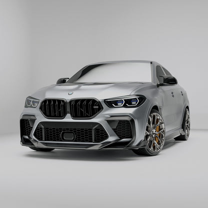 RevoZport Carbon Front Splitter voorbumper voor BMW X6M F96