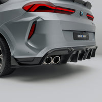 RevoZport Carbon Achterbumper Splitter voor BMW X6M F96