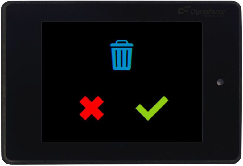 Software wissen in het menu van de Target Blu Eye 2