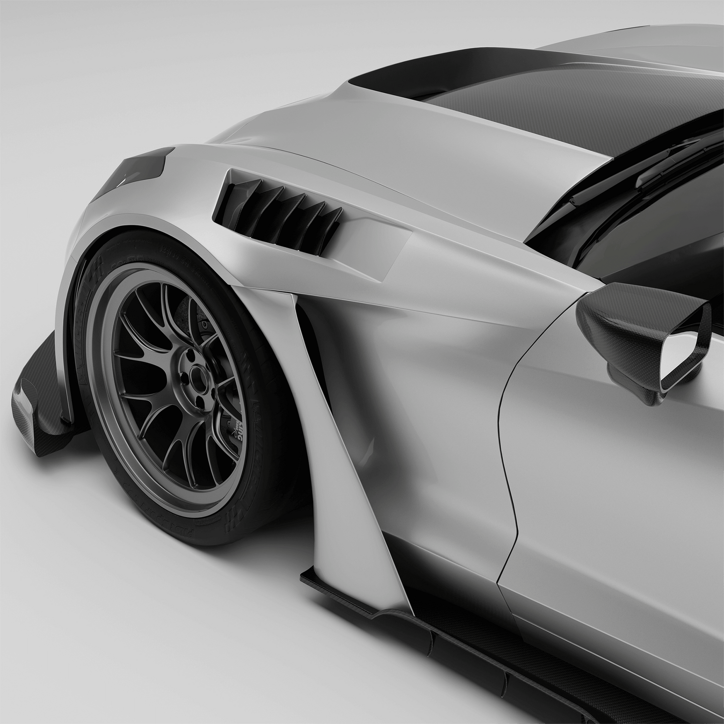 RevoZport Carbon Spatborden voor Chevrolet Corvette C7