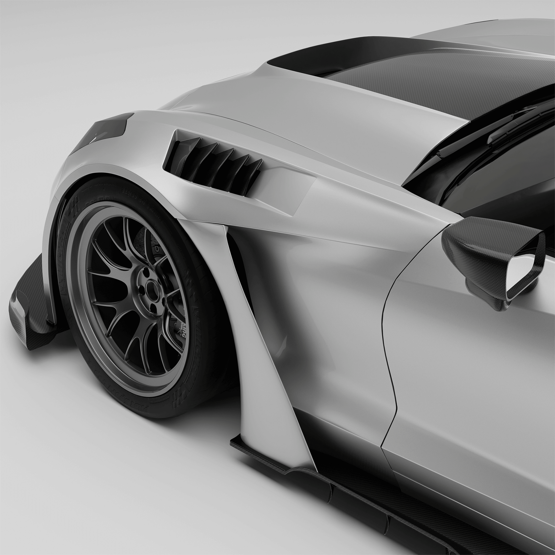 RevoZport Carbon Spatborden voor Chevrolet Corvette C7