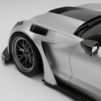 RevoZport Carbon Spatborden voor Chevrolet Corvette C7