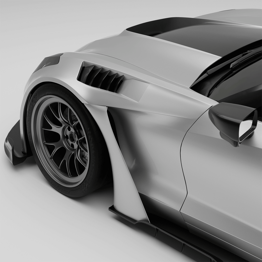 RevoZport Carbon Spatborden voor Chevrolet Corvette C7