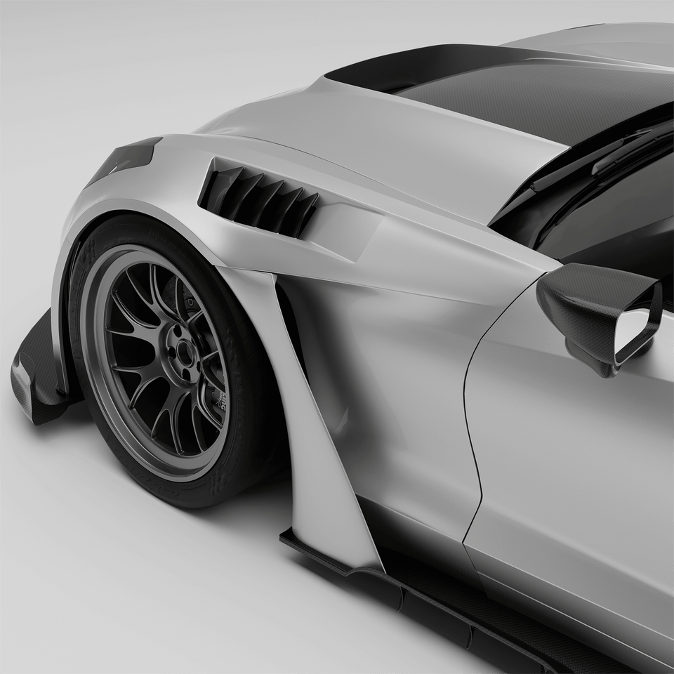 RevoZport Carbon Spatborden voor Chevrolet Corvette C7