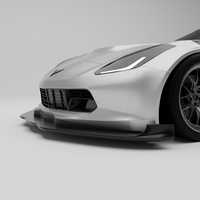 RevoZport Carbon Front Splitter voor Chevrolet Corvette C7