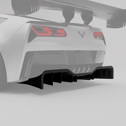 RevoZport Carbon Diffuser voor Chevrolet Corvette C7