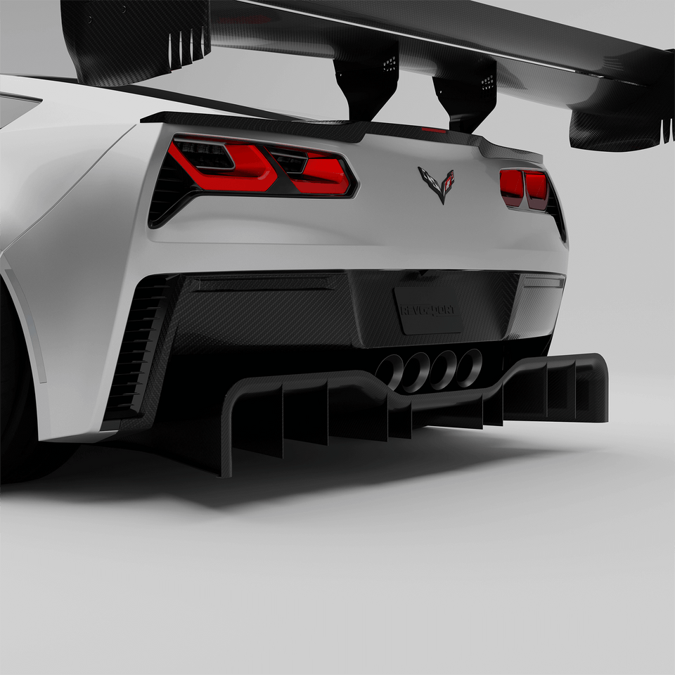 RevoZport Carbon Diffuser voor Chevrolet Corvette C7