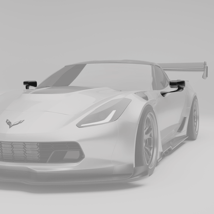 RevoZport Carbon Spiegelkappen voor Chevrolet Corvette C7