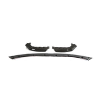 Dry Carbon Front Splitter 3-delig met rode hoekdelen voor BMW M3 / M4 / M3 Touring G80, G82, G81