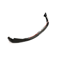 Dry Carbon Front Splitter 3-delig met rode hoekdelen voor BMW M3 / M4 / M3 Touring G80, G82, G81