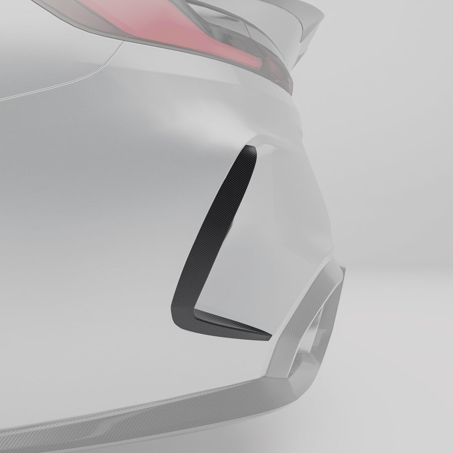RevoZport Carbon Canards achterbumper F91 voor BMW M8 F91-F92-F93