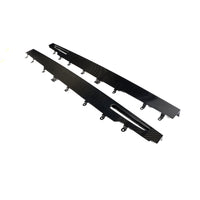 Carbon Side Skirts flat design with fins for BMW X5 G05