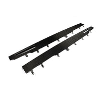 Carbon Side Skirts flat design with fins for BMW X5 G05