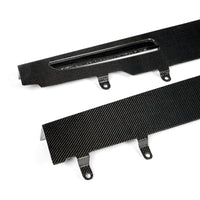 Carbon Side Skirts flat design with fins for BMW X5 G05
