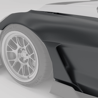 RevoZport Carbon Spatborden voor Chevrolet Corvette C6