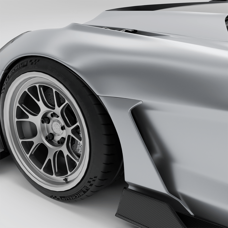 RevoZport Carbon Spatborden voor Chevrolet Corvette C6