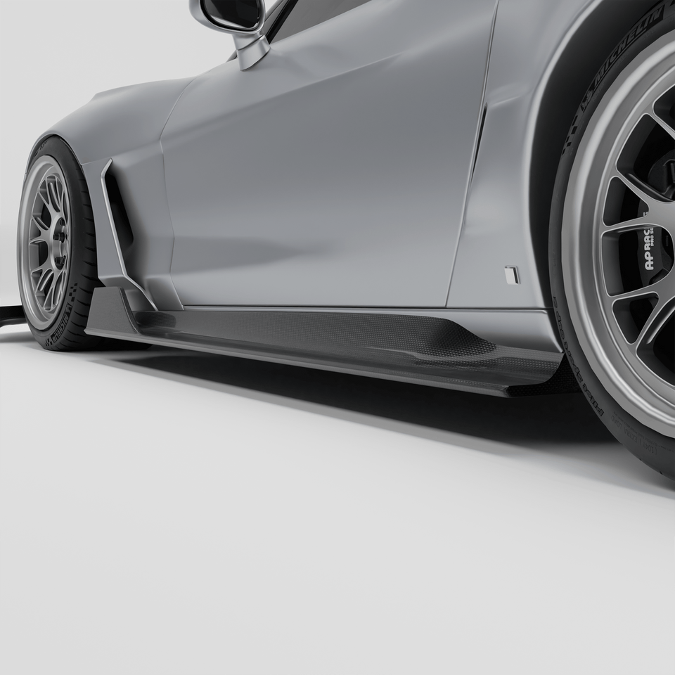 RevoZport Carbon Side Skirts voor Chevrolet Corvette C6