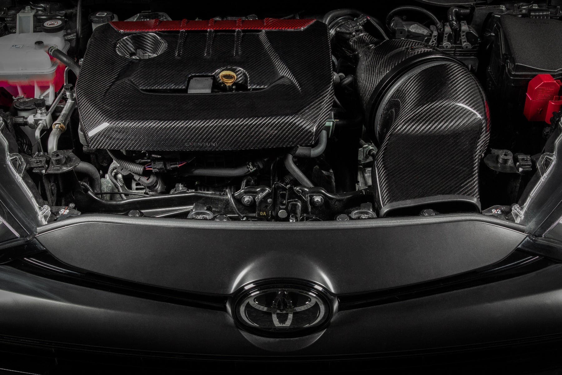 Eventuri Carbon Motorafdekplaat voor Toyota GR Yaris/Corolla — Matte