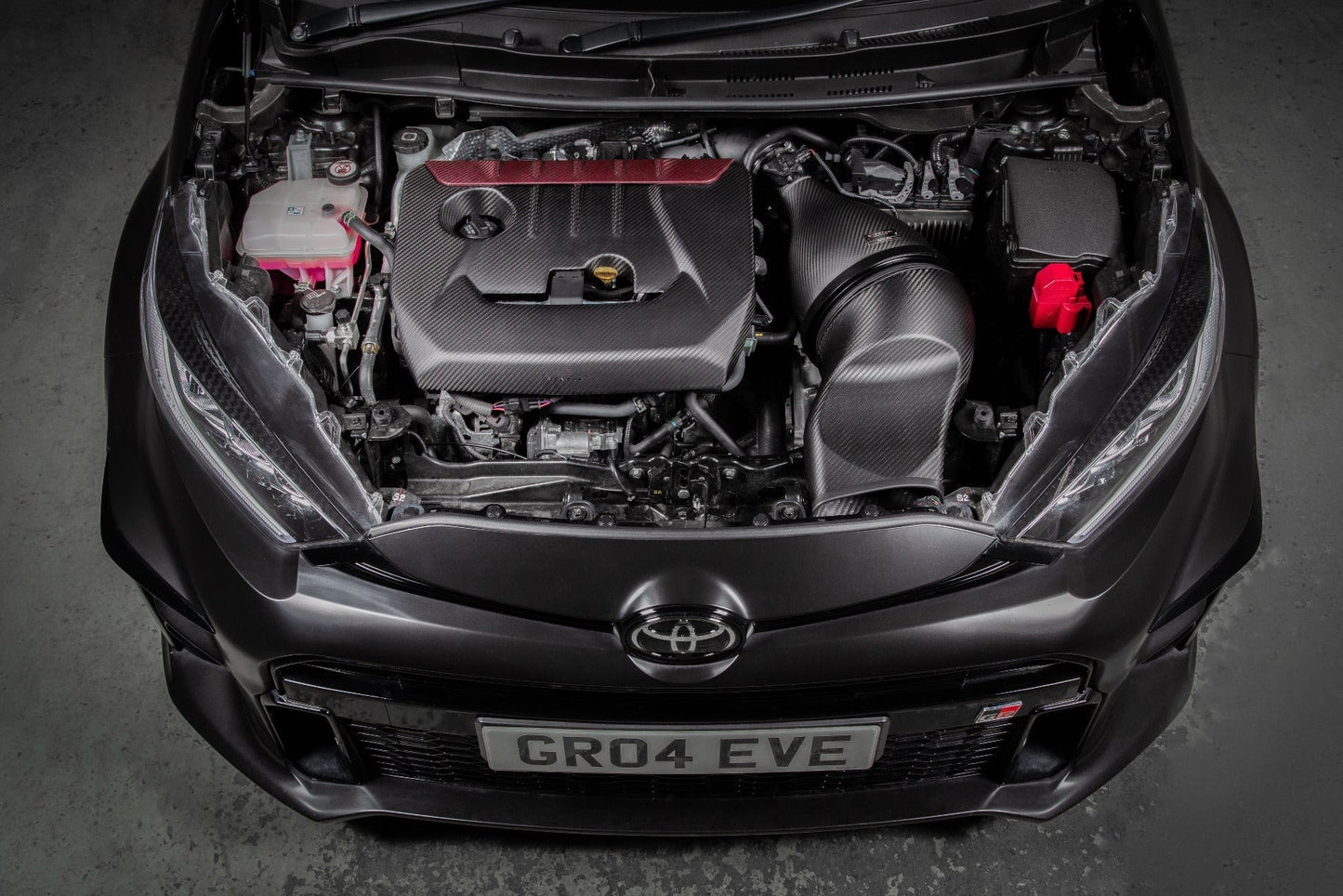 Eventuri Carbon Motorafdekplaat voor Toyota GR Yaris/Corolla — Matte