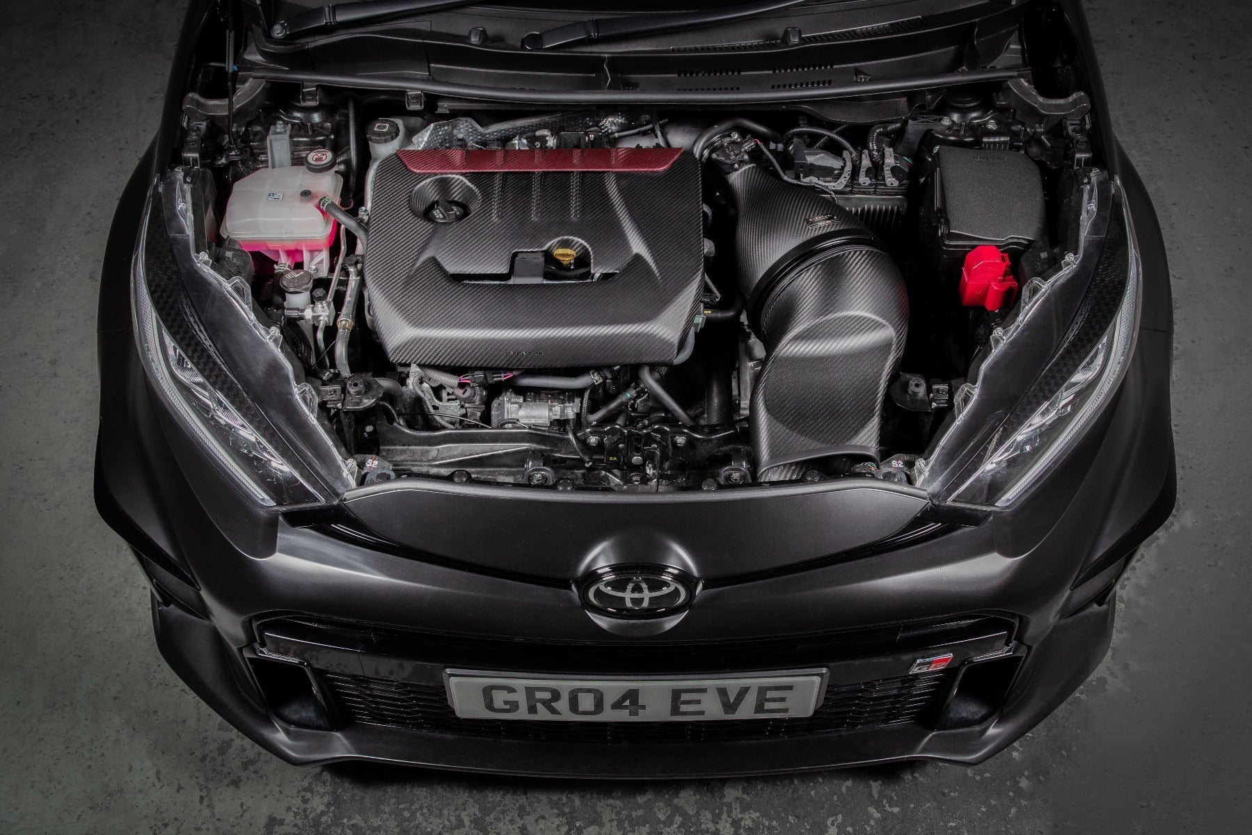 Eventuri Carbon Motorafdekplaat voor Toyota GR Yaris/Corolla — Matte