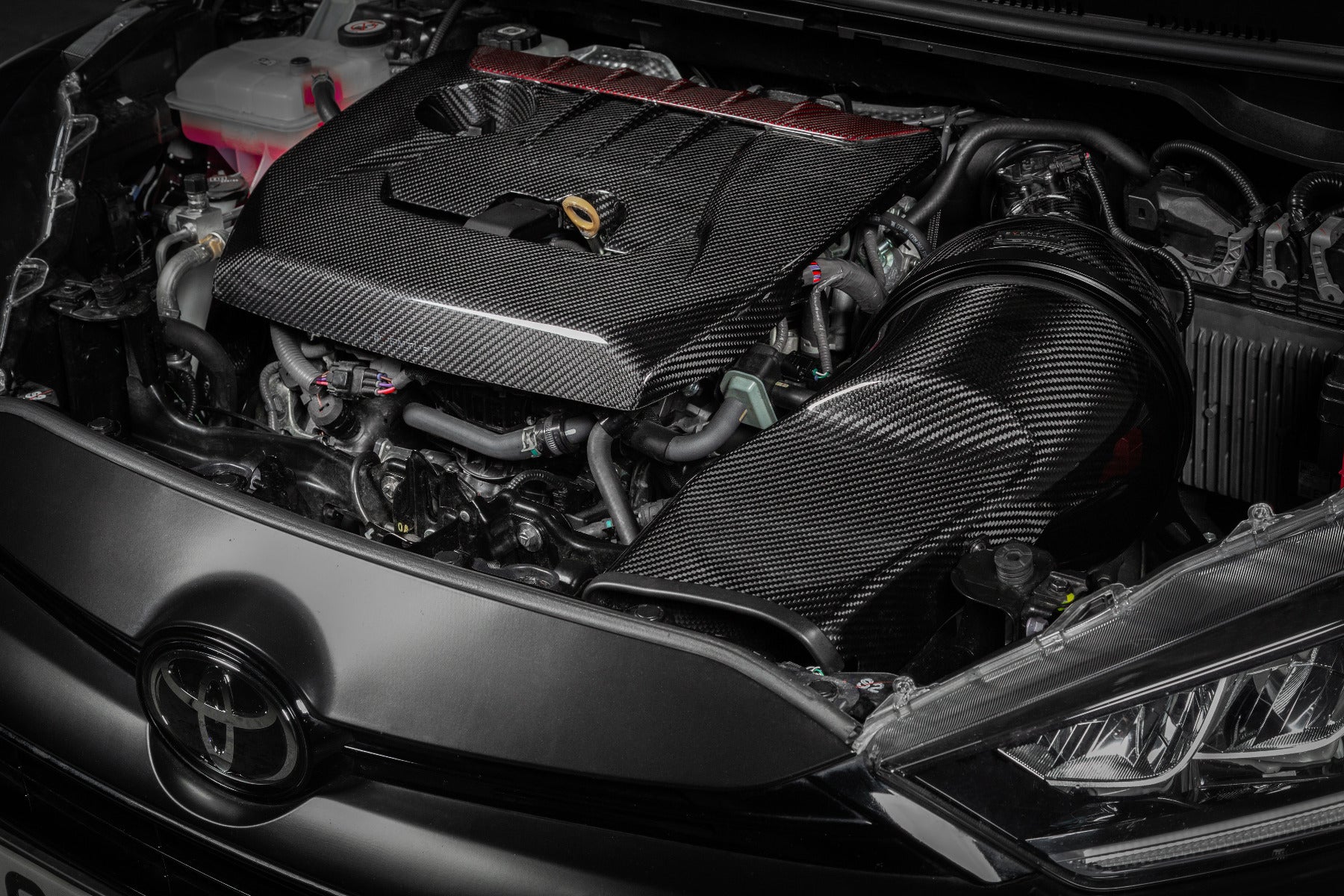 Eventuri Carbon Motorafdekplaat voor Toyota GR Yaris/Corolla — Matte