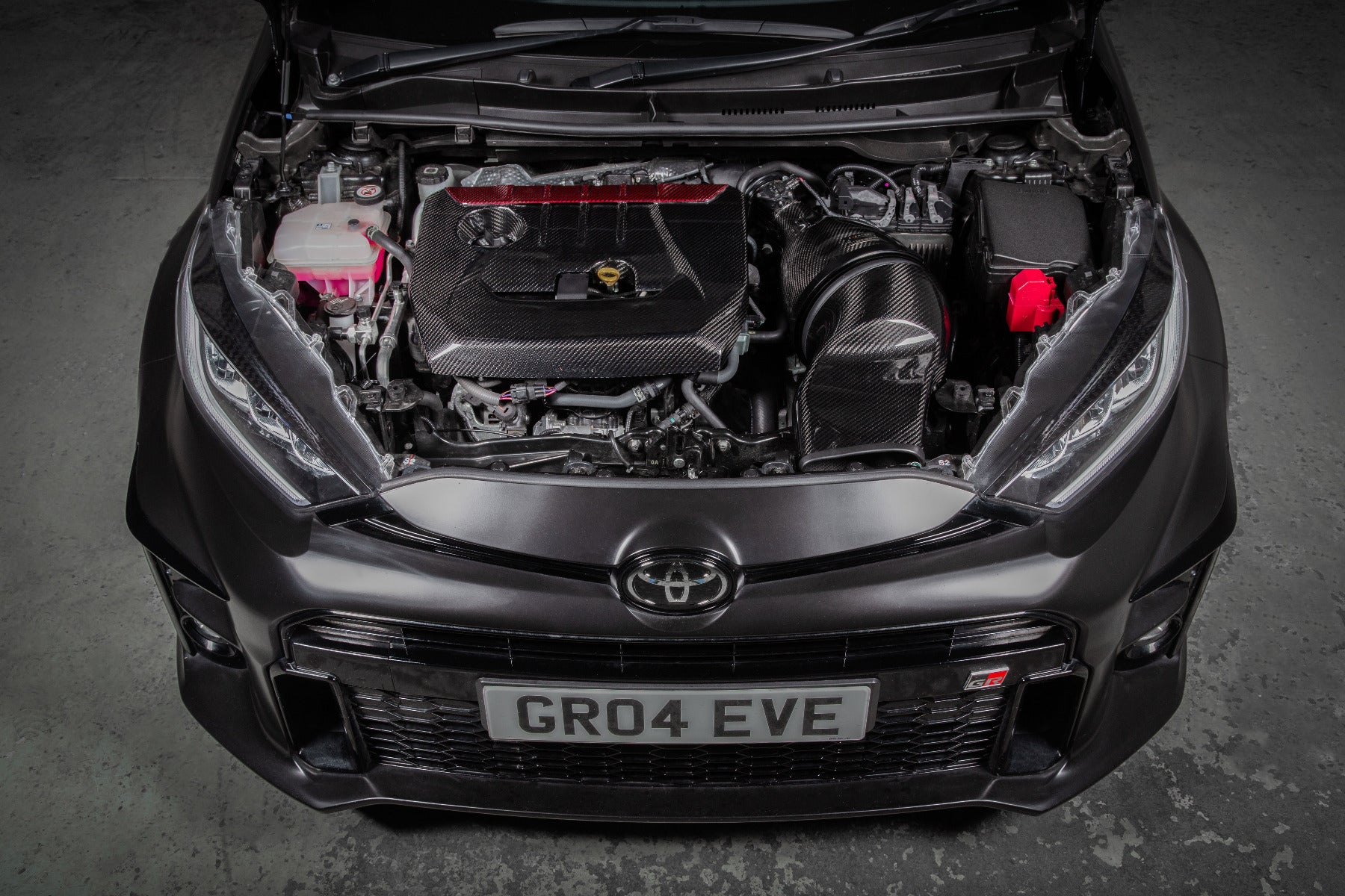 Eventuri Carbon Motorafdekplaat voor Toyota GR Yaris/Corolla — Matte
