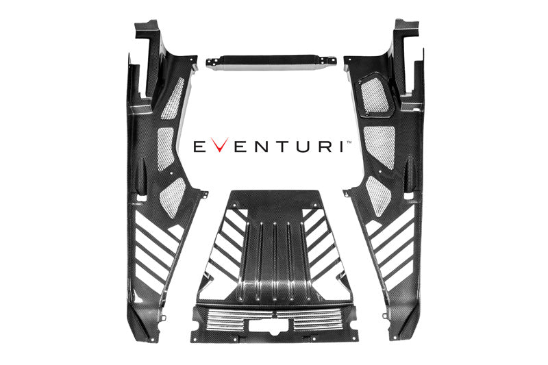 Eventuri Carbon Motorafdekplaat voor Lamborghini Huracan — Matte