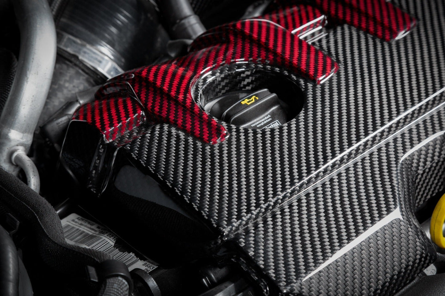 Eventuri Motorafdekplaat voor Audi RS3 / TTRS 8S Black and Red