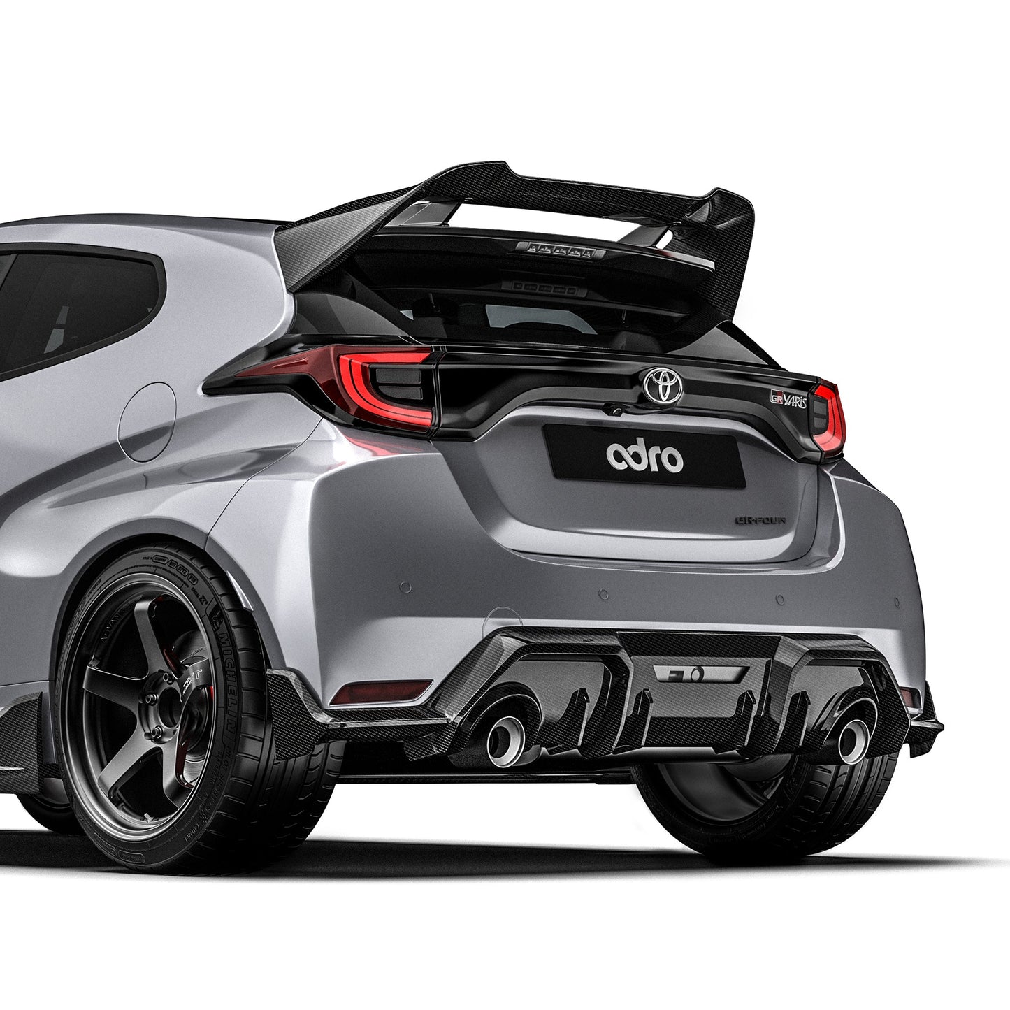 Adro Carbon Diffuser voor Toyota GR Yaris