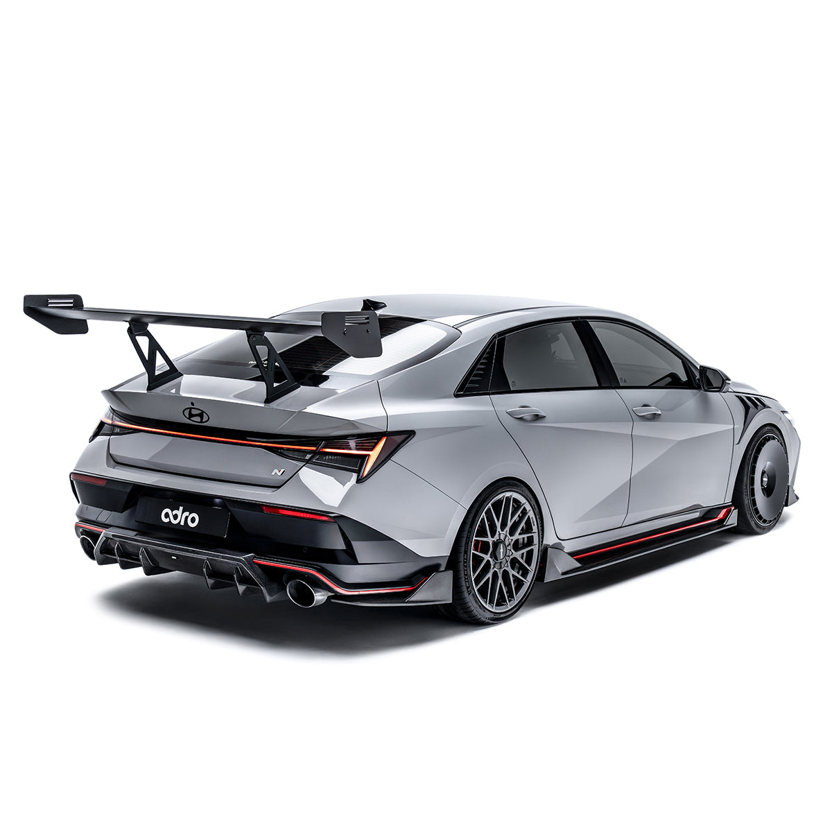 Adro Prepreg Carbon Achtervleugel voor Hyundai Elantra N Pe Motorsport