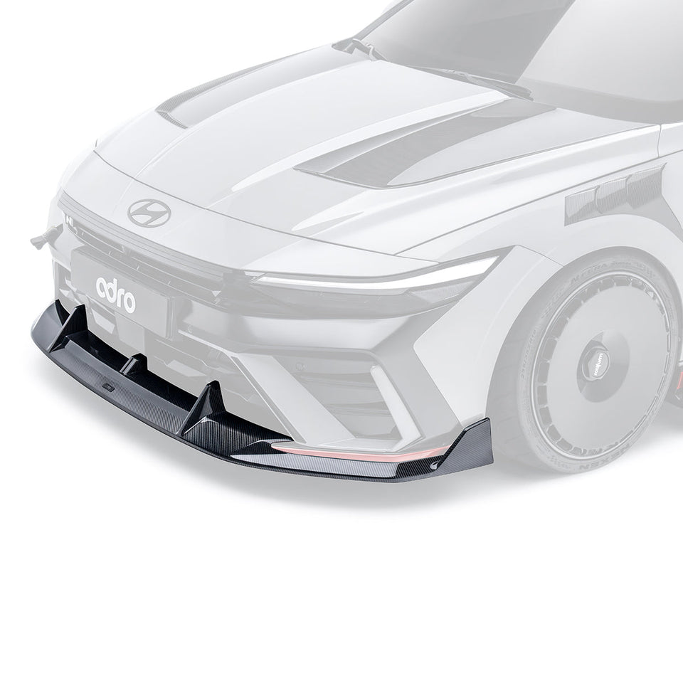 Adro Carbon Front Splitter voor Hyundai Elantra N Pe