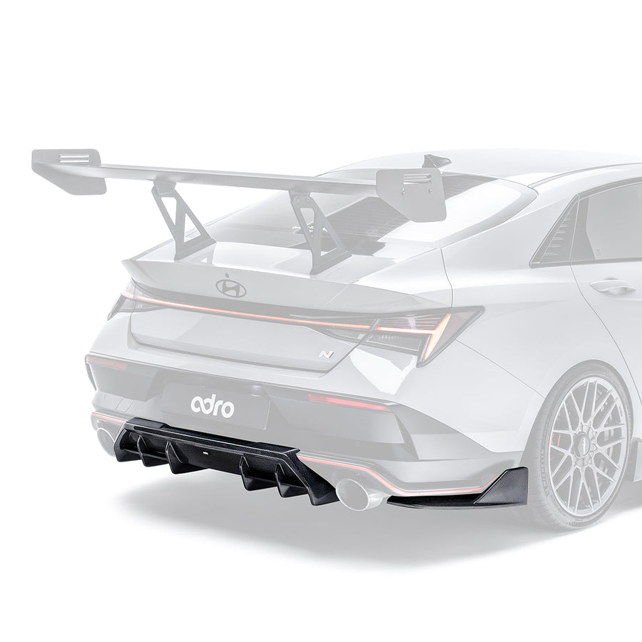 Adro Carbon Diffuser voor Hyundai Elantra N Pe