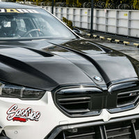 SOOQOO Carbon Motorkap voor BMW 5 Serie / 5 Serie Touring / M5 / M5 Touring G60, G61, G90, G99 (met ventilatie)