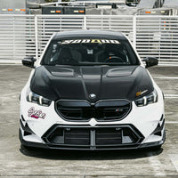 SOOQOO Carbon Motorkap voor BMW 5 Serie / 5 Serie Touring / M5 / M5 Touring G60, G61, G90, G99 (met ventilatie)