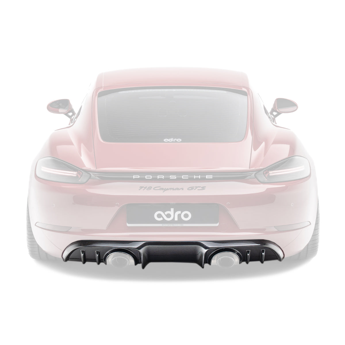 Adro Prepreg Carbon Diffuser voor Porsche 718