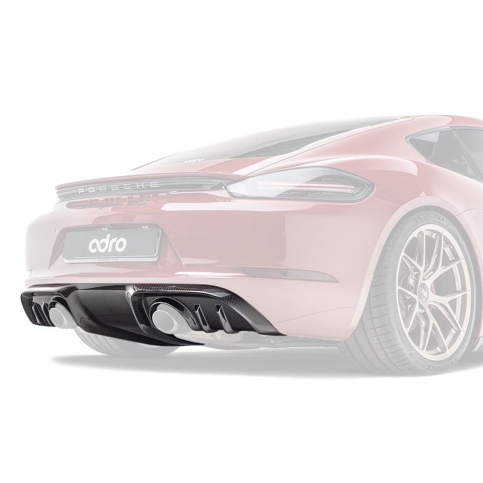 Adro Prepreg Carbon Diffuser voor Porsche 718