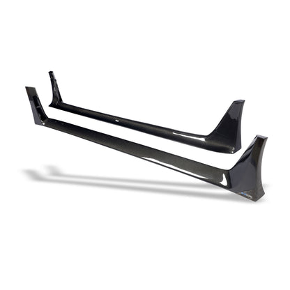 RevoZport Carbon Side Skirts voor Tesla Model 3