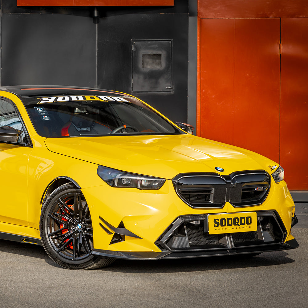 SOOQOO V1 Carbon Front Splitter voor BMW M5 / M5 Touring G90, G99