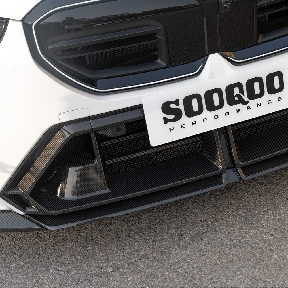 SOOQOO V2 Carbon Front Splitter voor BMW M5 / M5 Touring G90, G99