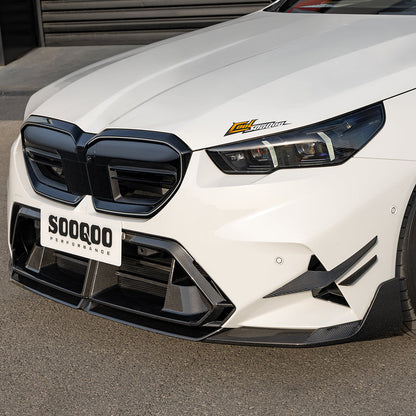 SOOQOO V2 Carbon Front Splitter voor BMW M5 / M5 Touring G90, G99