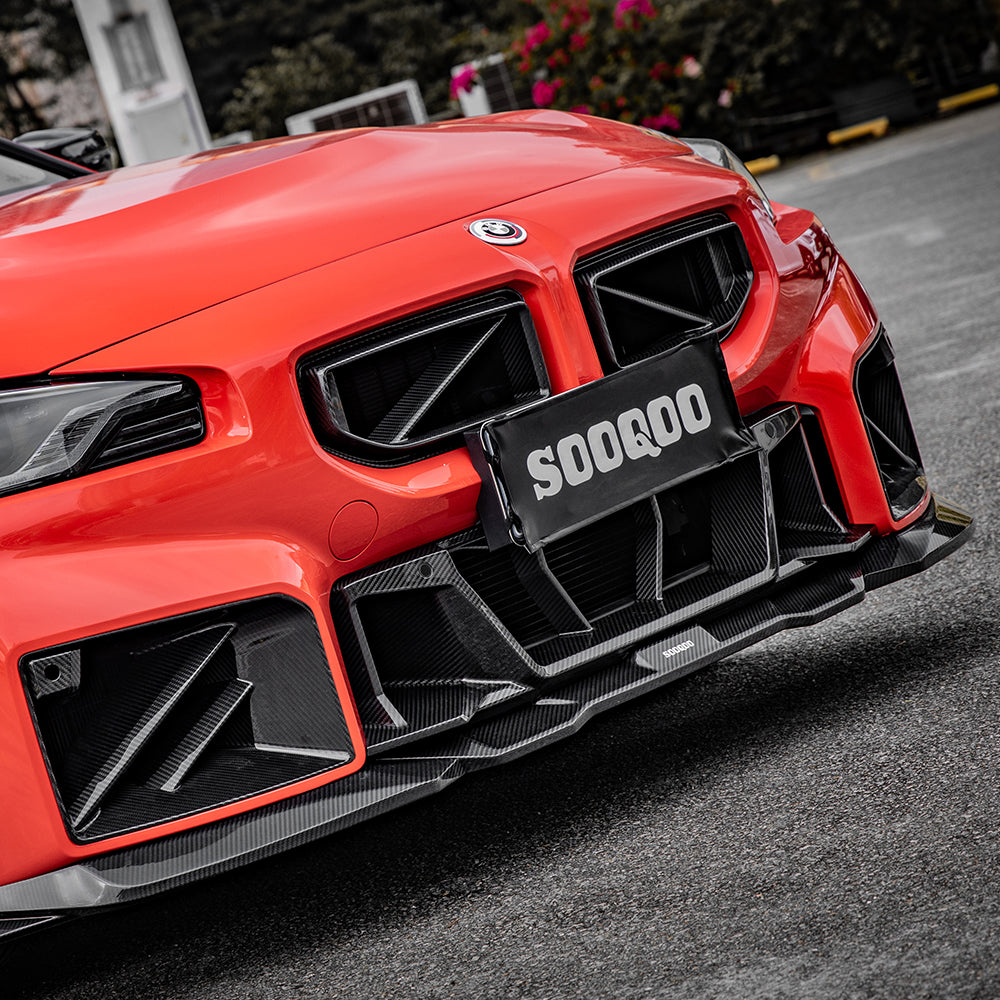 SOOQOO V2 Carbon Front Splitter voor BMW M2 G87