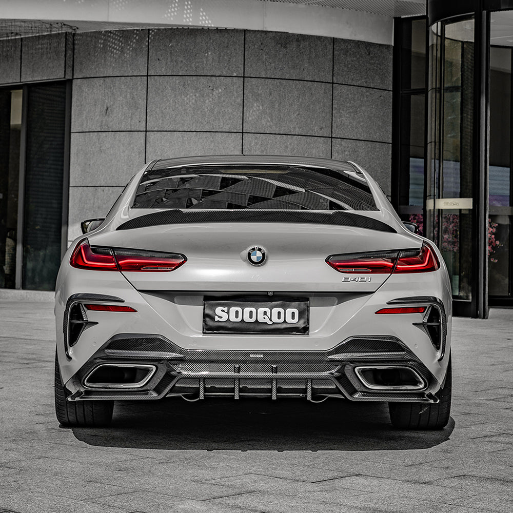 SOOQOO Carbon Diffuser voor BMW 8 Serie Gran Coupe G16