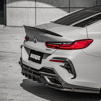 SOOQOO Carbon Diffuser voor BMW 8 Serie Gran Coupe G16