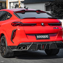 SOOQOO Carbon Diffuser voor BMW X6 M F96 (met remlicht)